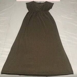 Olive green maxi dress